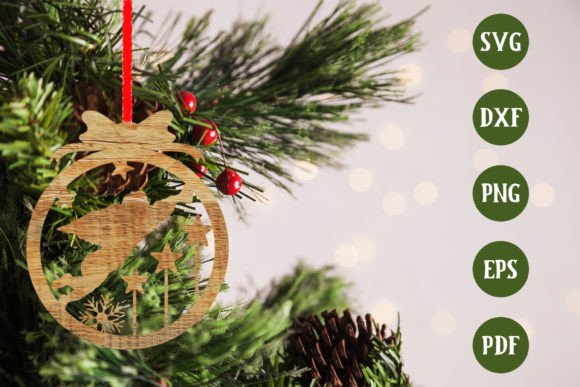 Download Christmas Tree Ornament SVG Laser Cut - Premium Resources