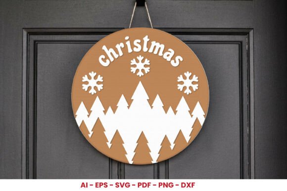 Download Christmas Round Sign Laser Cut SVG - Christmas round sign laser cut Collection