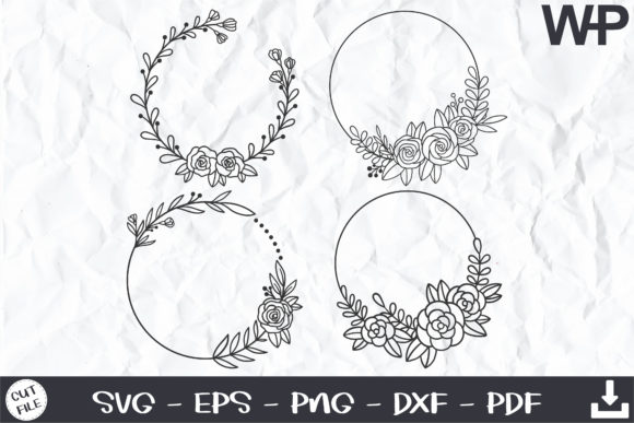 Download Floral Wreath SVG, Roses, Floral Frame - Wreath svg Collection