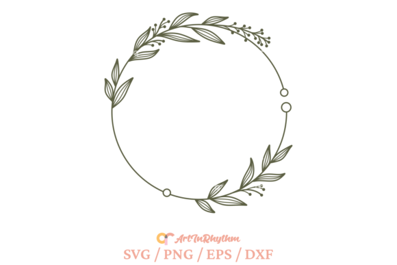 Download Floral Wreath Svg, Circle Frame Svg - Wreath svg Collection